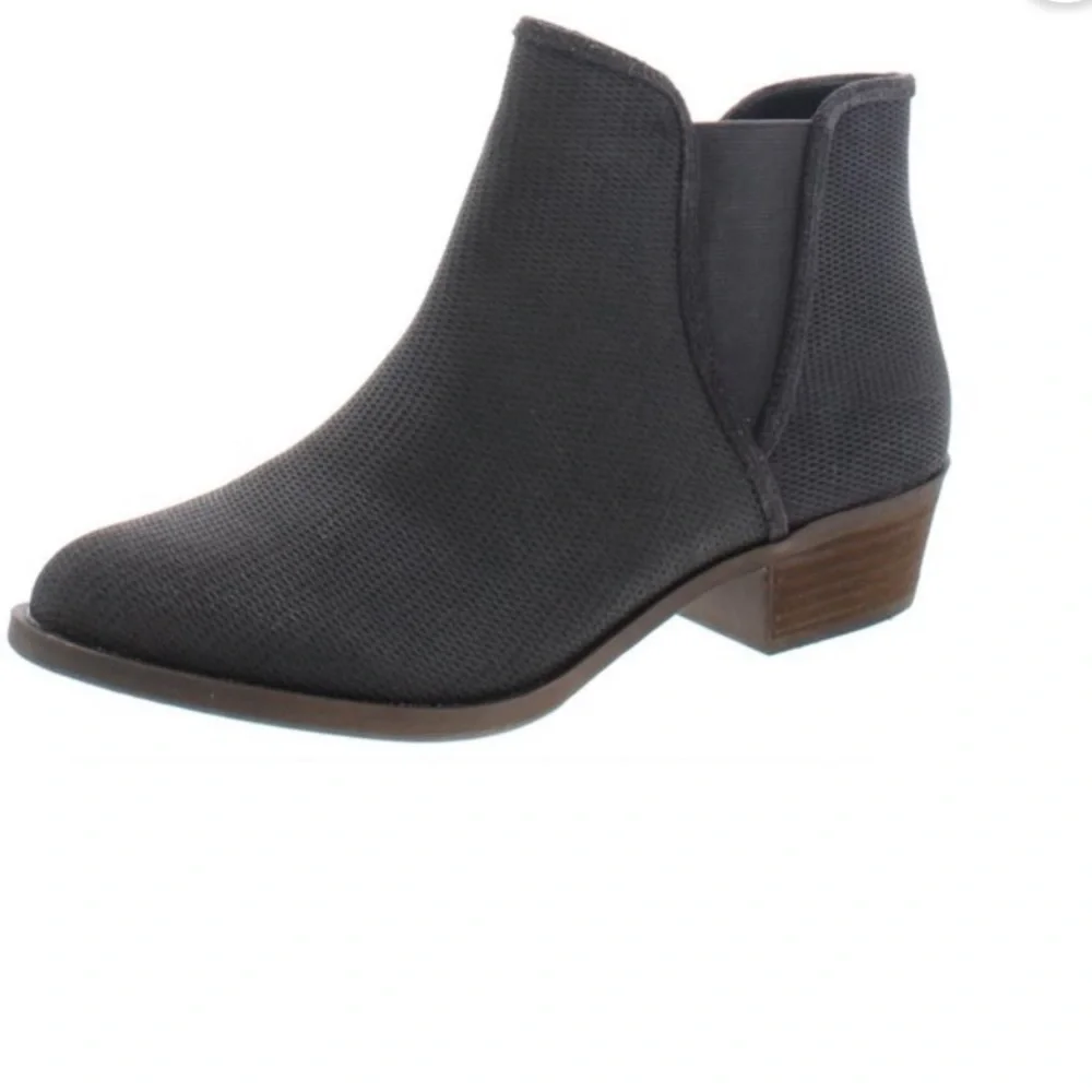 Kenzie Womens Gerona Canvas Fashion Chelsea Boots Gray 8 Medium NEW